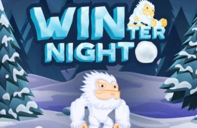 Zimmerfenster: Original-Cover des Slots Winter Night