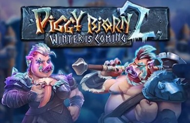 Zimmerfenster: Original-Cover des Slots Piggy Bjorn 2 Winter is Coming