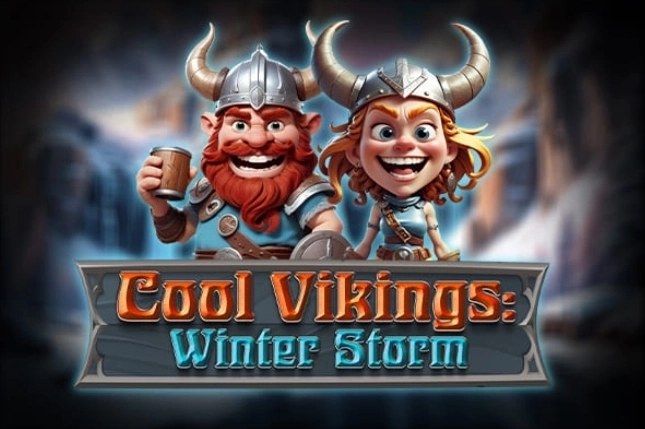 Zimmerfenster: Original-Cover des Slots Cool Vikings: Winter Storm